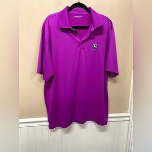 Nike Golf Dri Fit Belleair CC Purple Polo Shirt Size XL